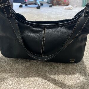 The SAK small black leather bag